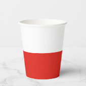 Polnische Flagge Pappbecher (Vorderseite)