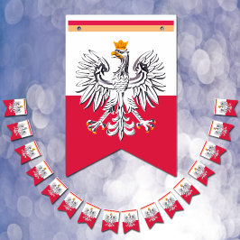 Polnische Flagge & Party Polen Adlerbücher / Hochz