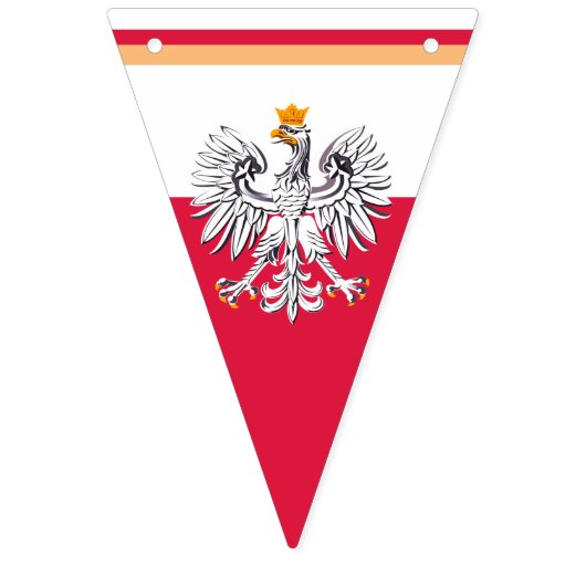 Polnische Flagge & Party Polen Adlerbücher / Hochz (Dritte Fahne)