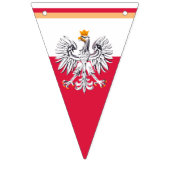 Polnische Flagge & Party Polen Adlerbücher / Hochz (Zweite Fahne)