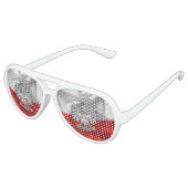 polnische Flagge Partybrille (Schrägansicht)