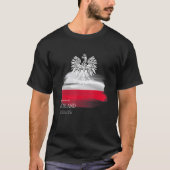 Polnische Flagge patriotische Polska Souvenir Lieb T-Shirt (Vorderseite)