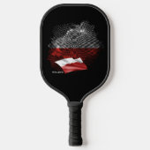Polnische Flagge Pickleball Schläger (Vorderseite)