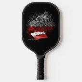 Polnische Flagge Pickleball Schläger (Rückseite)