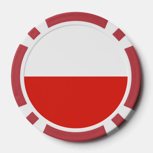 Polnische Flagge Pokerchips (Rückseite)