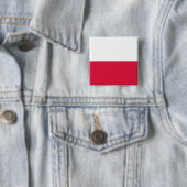 Polnische Flagge (Polen) Button (Beispiel)