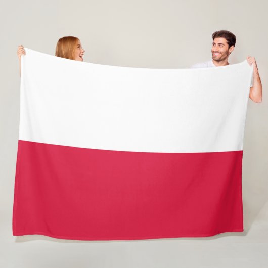 Polnische Flagge (Polen) Fleece Blanket (Beispiel)
