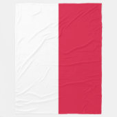 Polnische Flagge (Polen) Fleece Blanket (Vorderseite)
