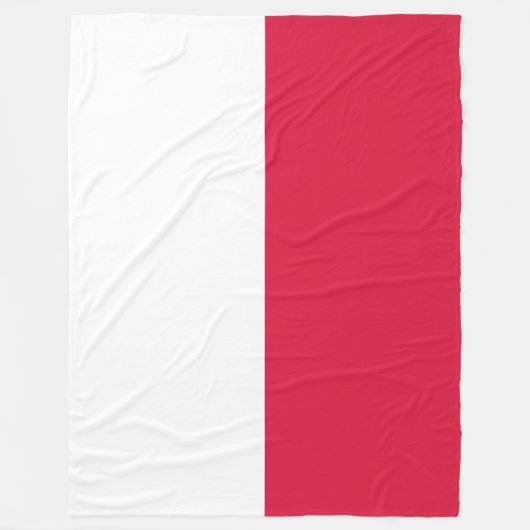 Polnische Flagge (Polen) Fleece Blanket (Vorderseite)