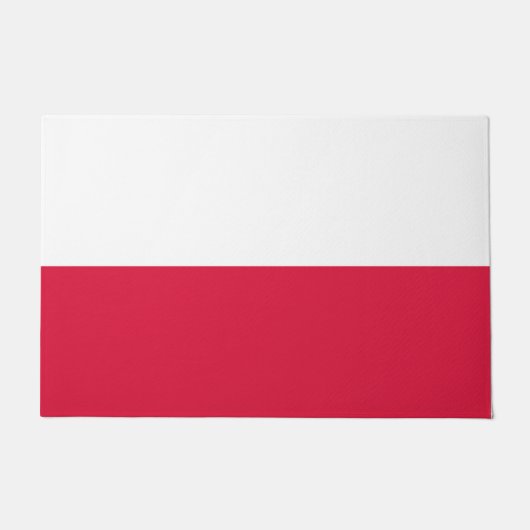 Polnische Flagge (Polen) Fußmatte (Vorderseite)
