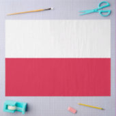 Polnische Flagge (Polen) Gewebepapier Seidenpapier (Basteln)