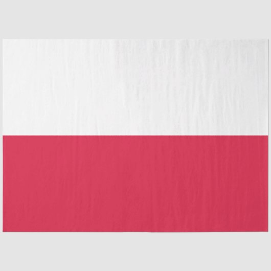 Polnische Flagge (Polen) Gewebepapier Seidenpapier (Vorderseite)