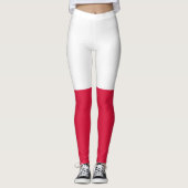 Polnische Flagge (Polen) Leggings (Vorderseite)
