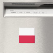 Polnische Flagge (Polen) Magnet (In Situ (Geschirrspüler))