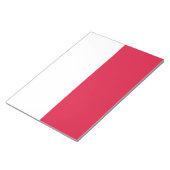 Polnische Flagge (Polen) Notepad Notizblock (angewinkelt)