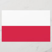 Polnische Flagge (Polen) Papier (Rückseite)