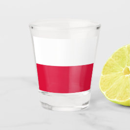 Polnische Flagge (Polen) Schnapsglas