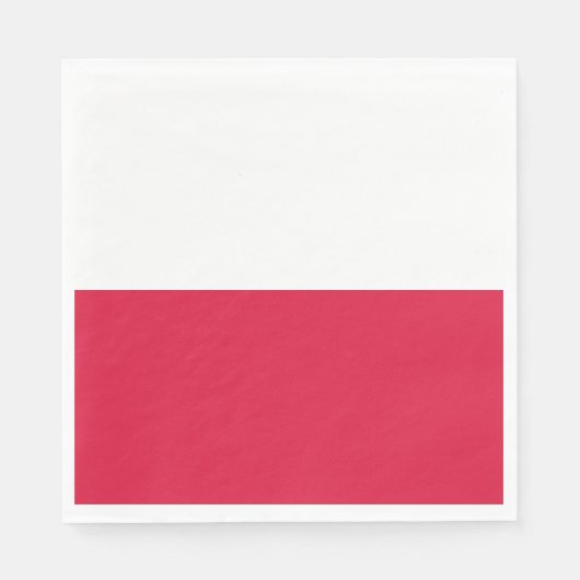 Polnische Flagge (Polen) Serviette (Vorderseite)