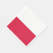 Polnische Flagge (Polen) Serviette (Ecke)