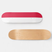 Polnische Flagge (Polen) Skateboard (Horizontal)