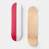 Polnische Flagge (Polen) Skateboard (Vorderseite)