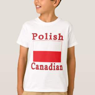 Polnische Flagge Polnisch Kanadisch T-Shirt