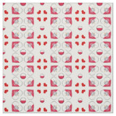 Polnische Flagge & Polnischer Herzerstmodestoff Stoff (Muster)