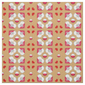 Polnische Flagge & Polnischer Herzerstmodestoff Stoff (Muster)