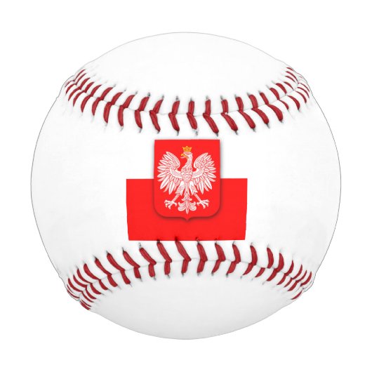 Polnische Flagge Polnischer Sport Fußball Polska Baseball (Vorderseite)