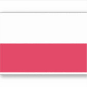 Polnische Flagge Polnisches Patriotikum Aufkleber (Vorderseite)