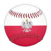 Polnische Flagge / Polska Baseball Balls (Vorderseite)