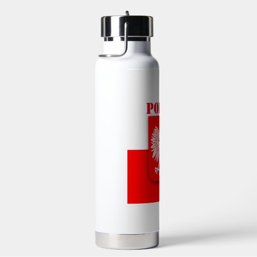 Polnische Flagge Polska Patriotic Football Soccer Trinkflasche (rechts)