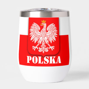 Polnische Flagge Polska Patriotic Red Travel