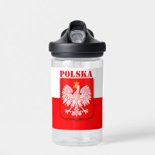 Polnische Flagge Polska Patriotic Red Travel Trinkflasche