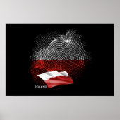 Polnische Flagge Poster (Vorne)