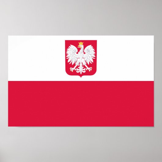 Polnische Flagge Poster (Vorne)