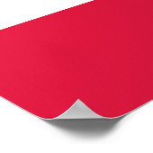 Polnische Flagge Poster (Ecke)