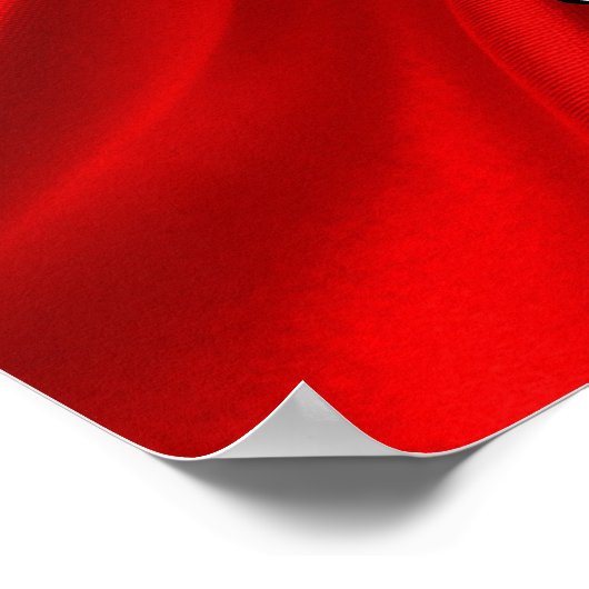 Polnische Flagge Poster (Ecke)