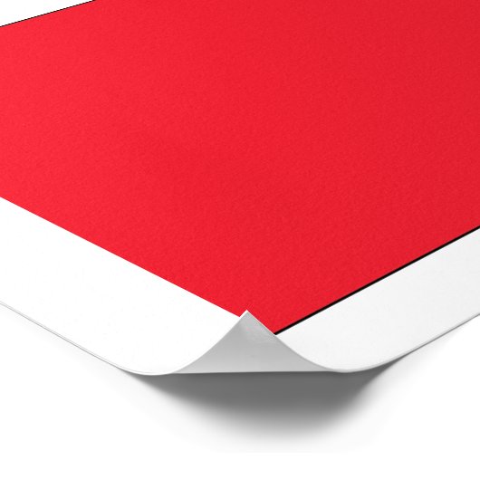 polnische Flagge Poster (Ecke)