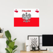 polnische Flagge Poster (Heimbüro)