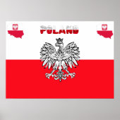 polnische Flagge Poster (Vorne)