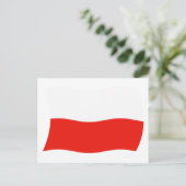 Polnische Flagge Postkarte (Stehend Vorderseite)