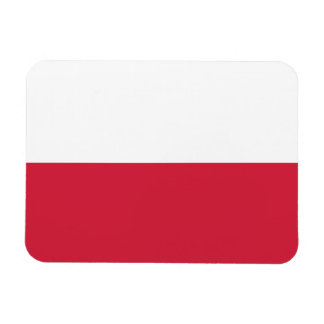 Polnische Flagge Premium Flex Magnet