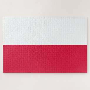 Polnische Flagge Puzzle