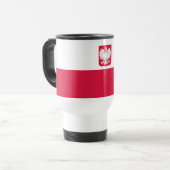 Polnische Flagge Reisebecher (Vorderseite Links)