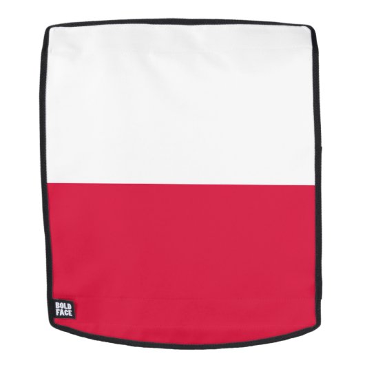 Polnische Flagge Rucksack (Abnehmbare Front)