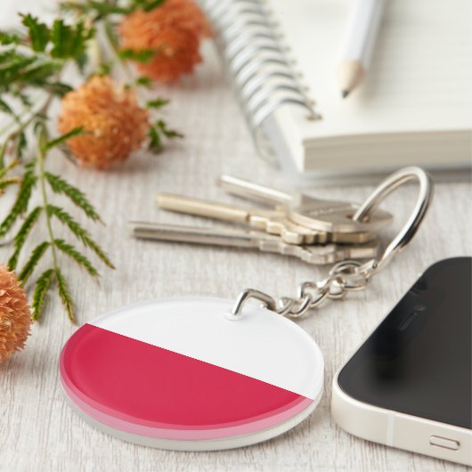 Polnische Flagge Schlüsselanhänger (Vorderseite rechts)