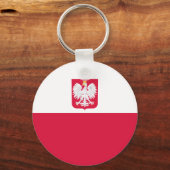 Polnische Flagge Schlüsselanhänger (Vorderseite)