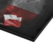 Polnische Flagge Schneidebrett (Ecke)