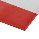 Polnische Flagge Schneidebrett (Ecke)